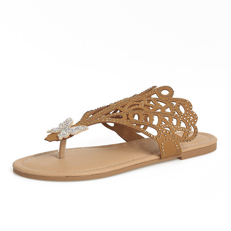 elegant women's rhinestone summer sandals