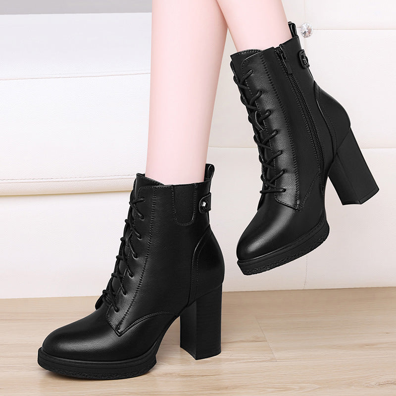 Chunky Heel Ankle Boots