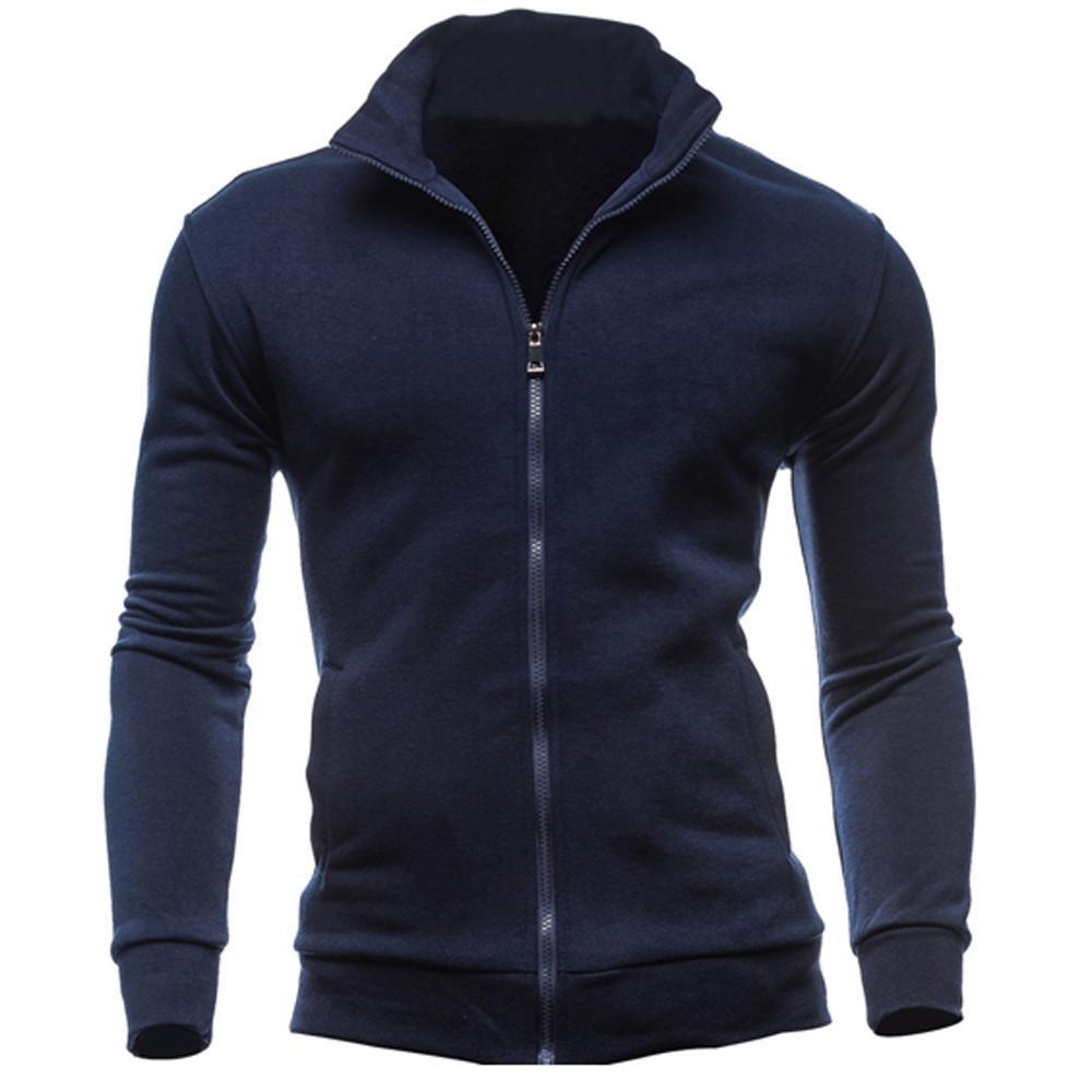 Men’s Minimalist Zip-Up Jacket