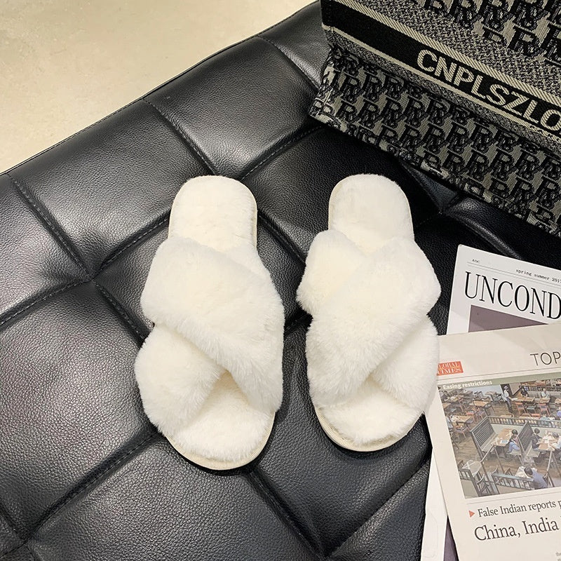 Indoor Home Fluffy Slippers