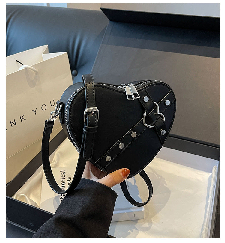 Heart-Shaped Shoulder Bag
