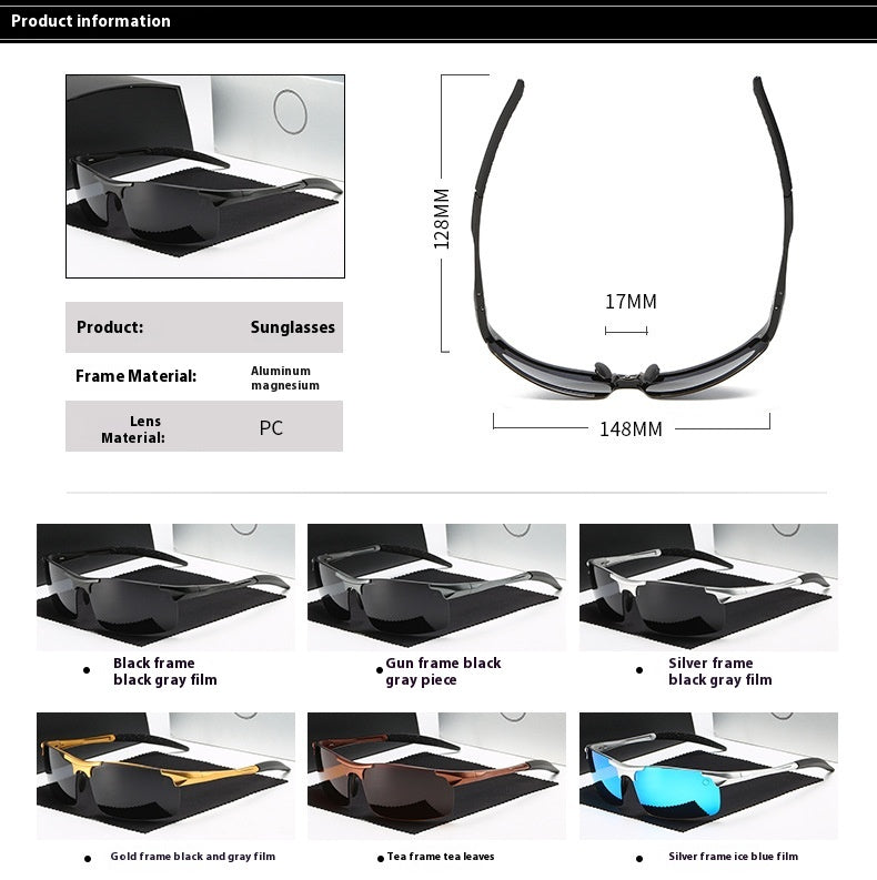 miesten puolikehykselliset aurinkolasit useita värejä