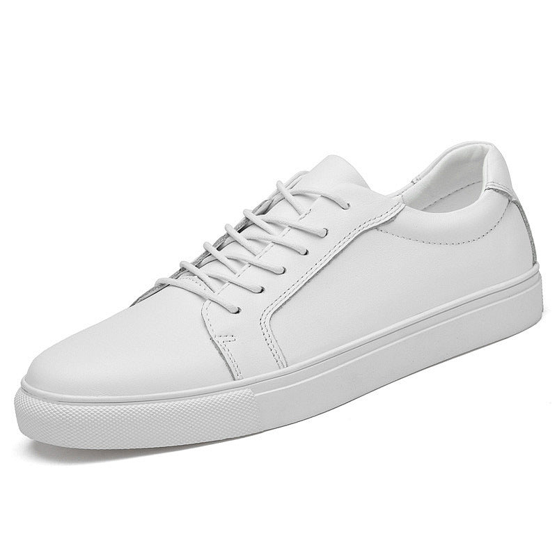 men's white leather sneakers