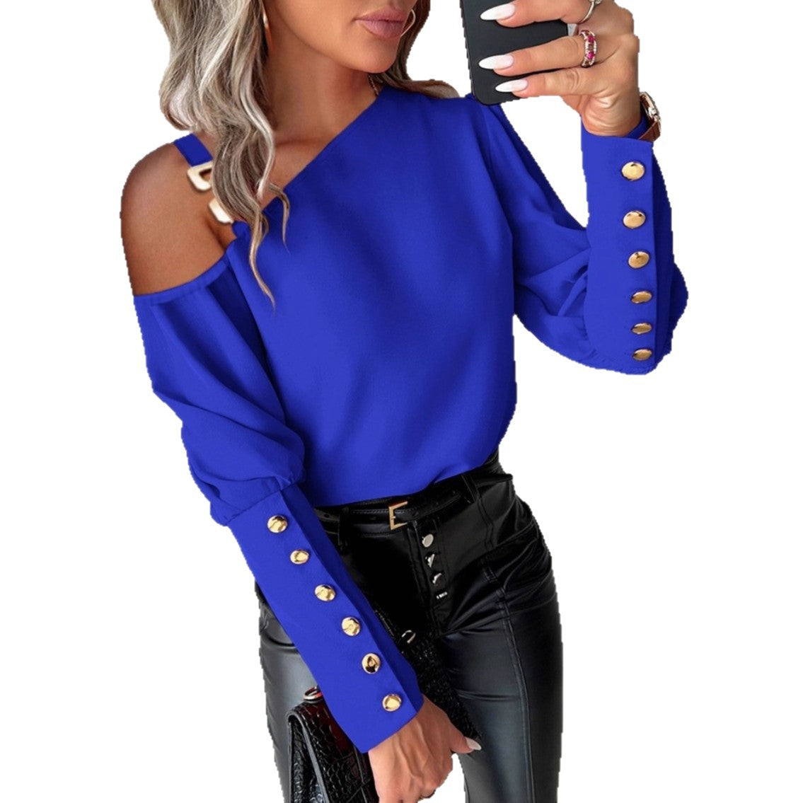 Asymmetrinen pusero – Elegantti pitkähihainen toppi