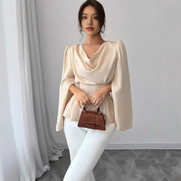 Elegant Draped Blouse