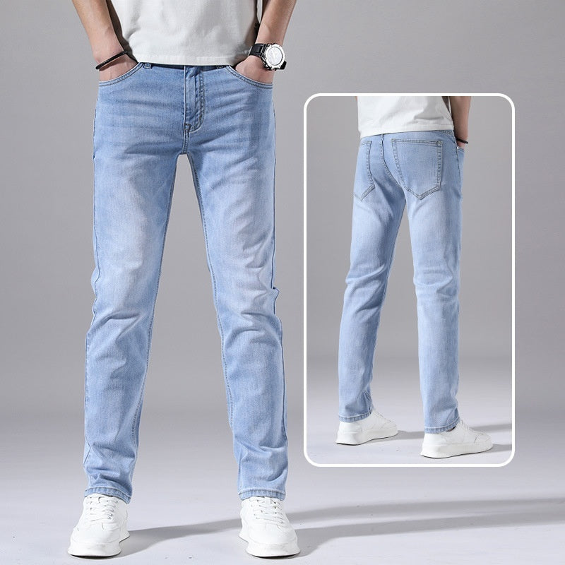 Lightweight Tapered Jeans