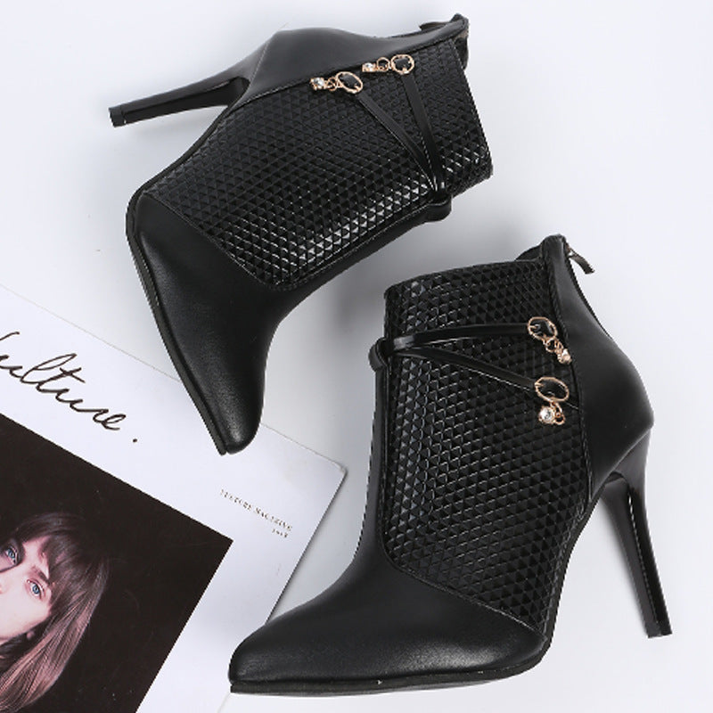 Sleek Stiletto Ankle Boots