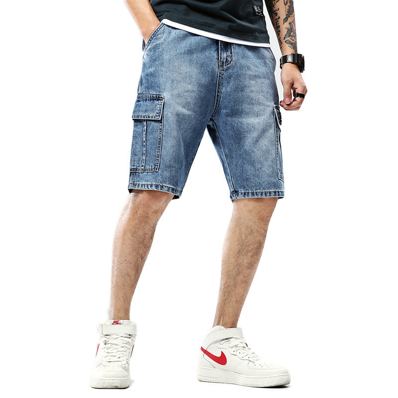 Men's Cargo Denim Shorts