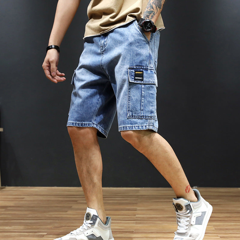 Men's Cargo Denim Shorts
