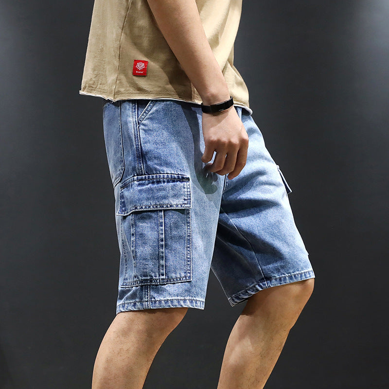 Men's Cargo Denim Shorts