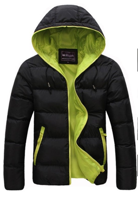 Men's Warm Candy Color Winter Jacket