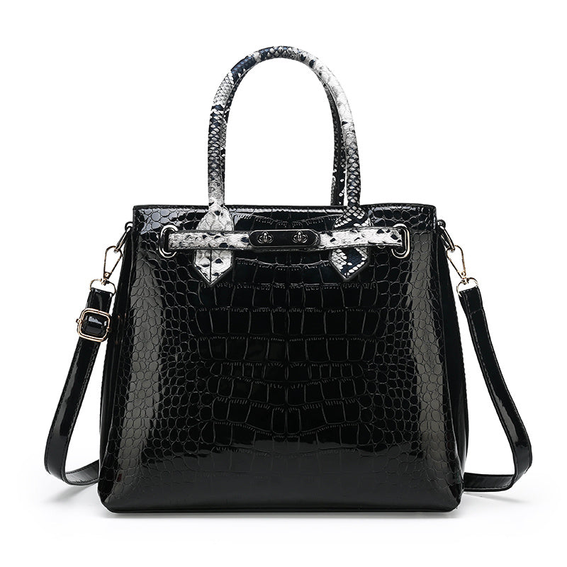 Elegant Croc-Pattern Bag