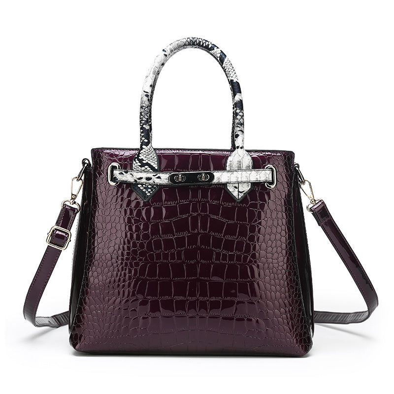 Elegant Croc-Pattern Bag