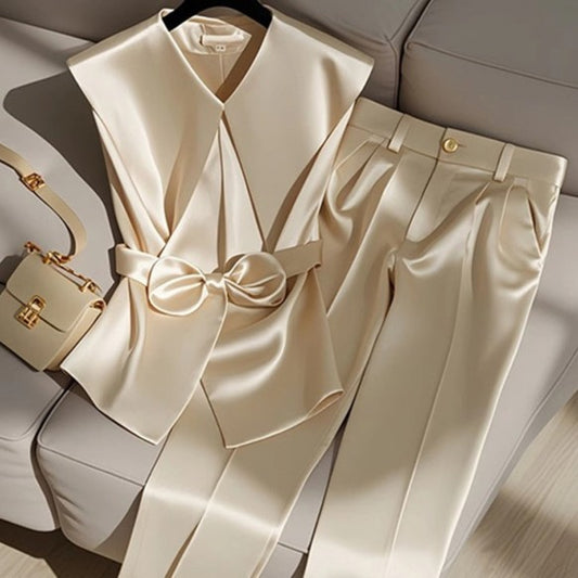 Champagne-colored Pantsuit - modern and luxurious | AylureEssentials