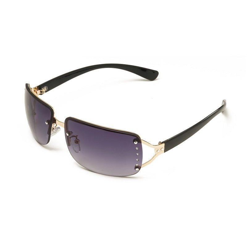 kulta-liukuvärjätty harmaa aurinkolasit unisex