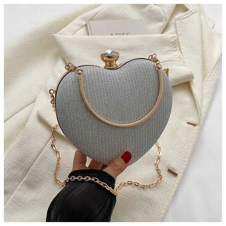 Heart-Shaped Evening Clutch