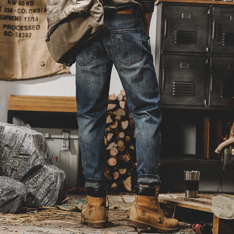 Workwear-tyyliset suorat farkut