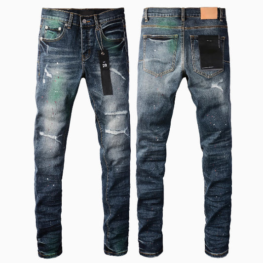 Men’s Distressed Slim-Fit Jeans