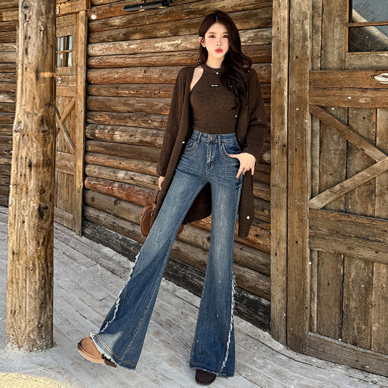 Vintage-Henkiset Bootcut-Farkut