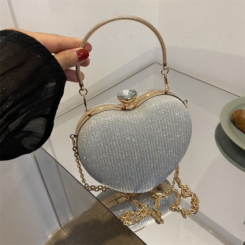 Heart-Shaped Evening Clutch
