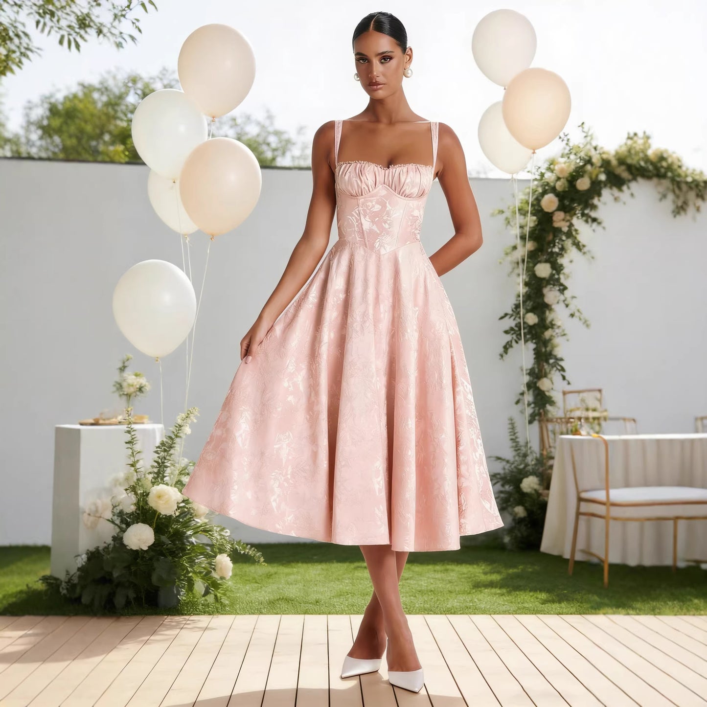 feminine summer dress for events