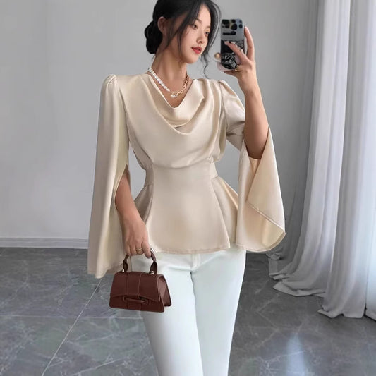 Elegant Draped Blouse