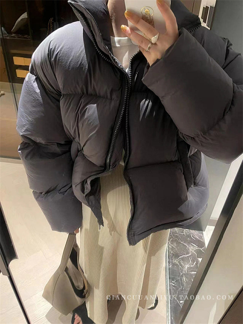 Lyhyt talvitakki harmaa – AylureEssentials