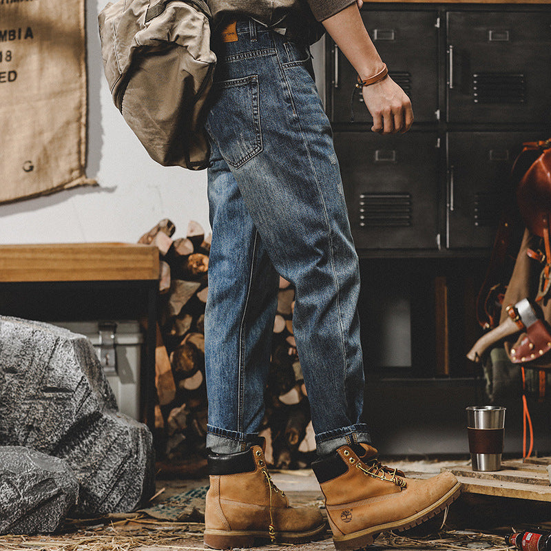 Workwear-tyyliset suorat farkut