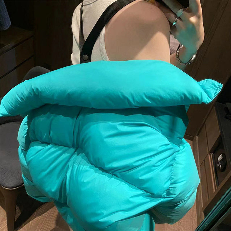 Short winter jacket ice cream blue – AylureEssentials