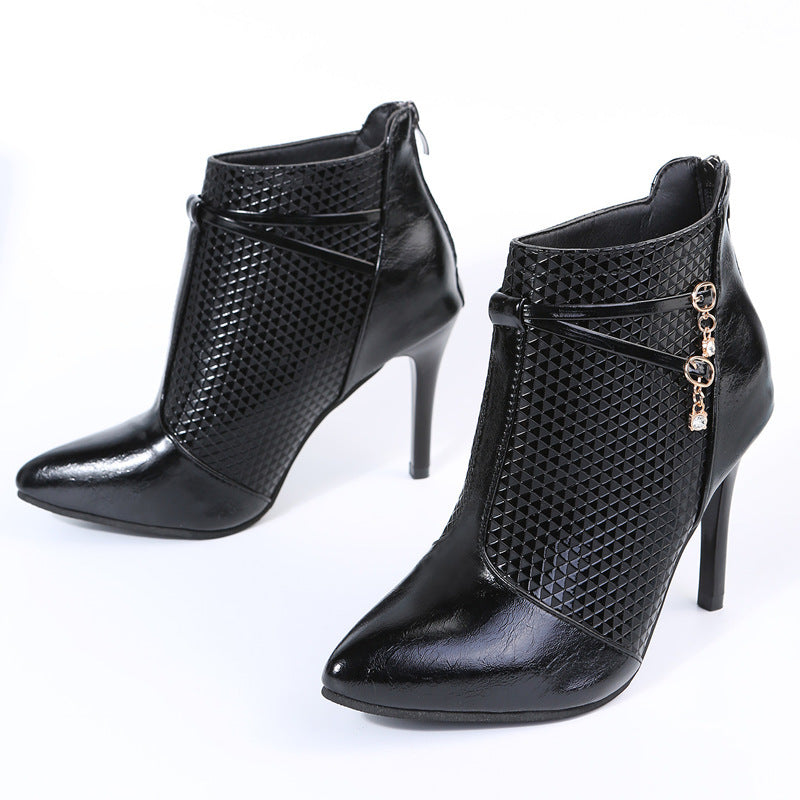 Sleek Stiletto Ankle Boots