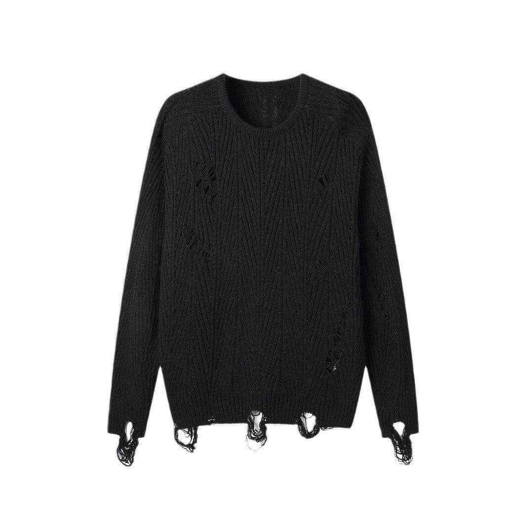 Distressed Knit Sweater
