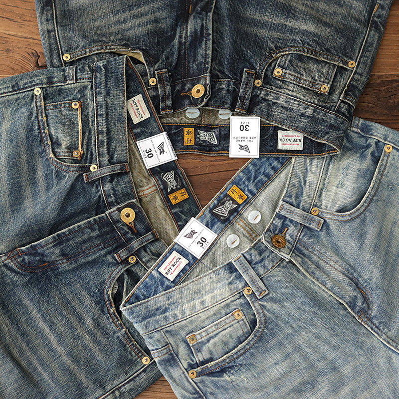 🇯🇵 Vintage Kapealahkeiset Farkut