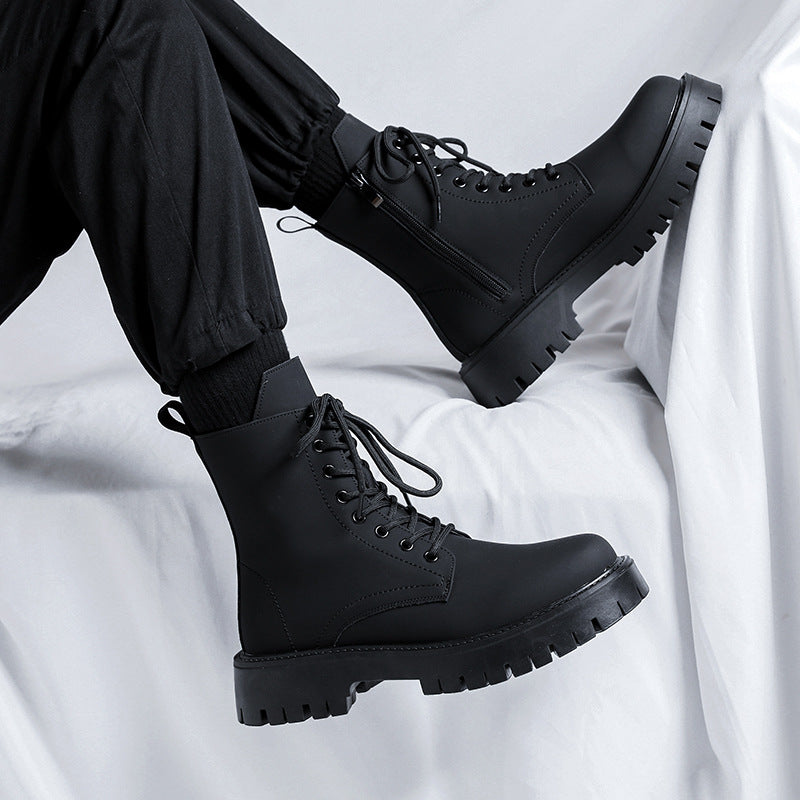 Men’s Classic Lace-Up Combat Boots – Timeless Style & Rugged Comfort!