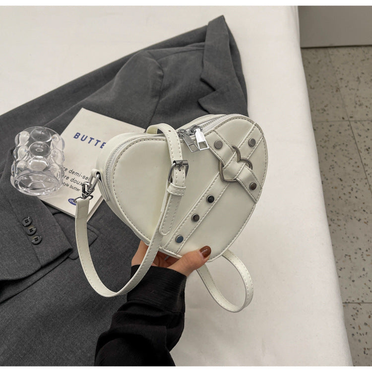 Heart-Shaped Shoulder Bag