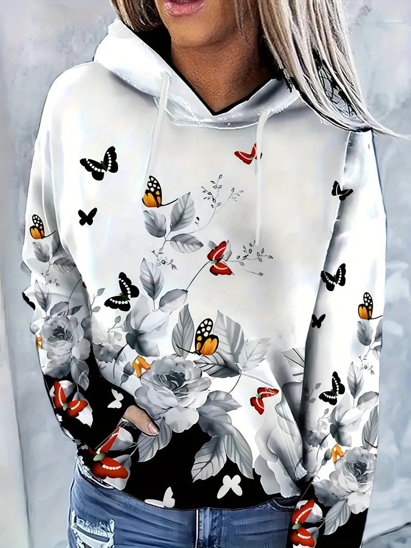 Floral Butterfly Hoodie