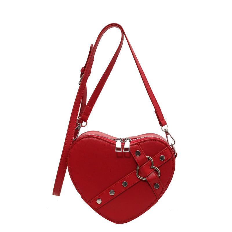Heart-Shaped Shoulder Bag
