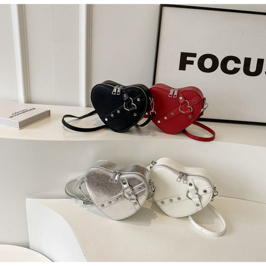 Heart-Shaped Shoulder Bag