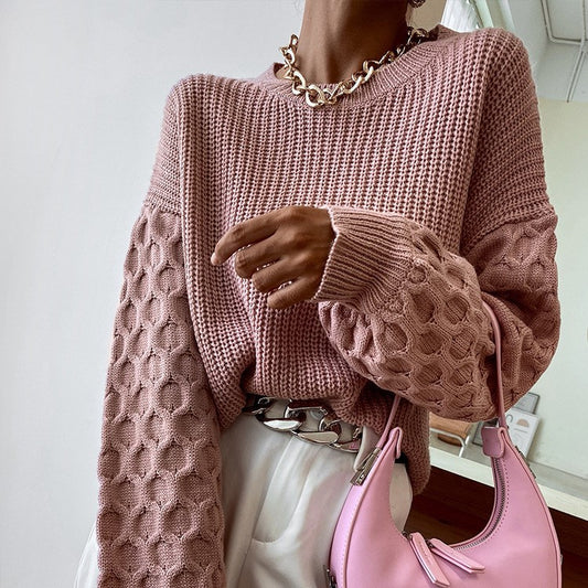 Lantern Sleeve Knit Sweater