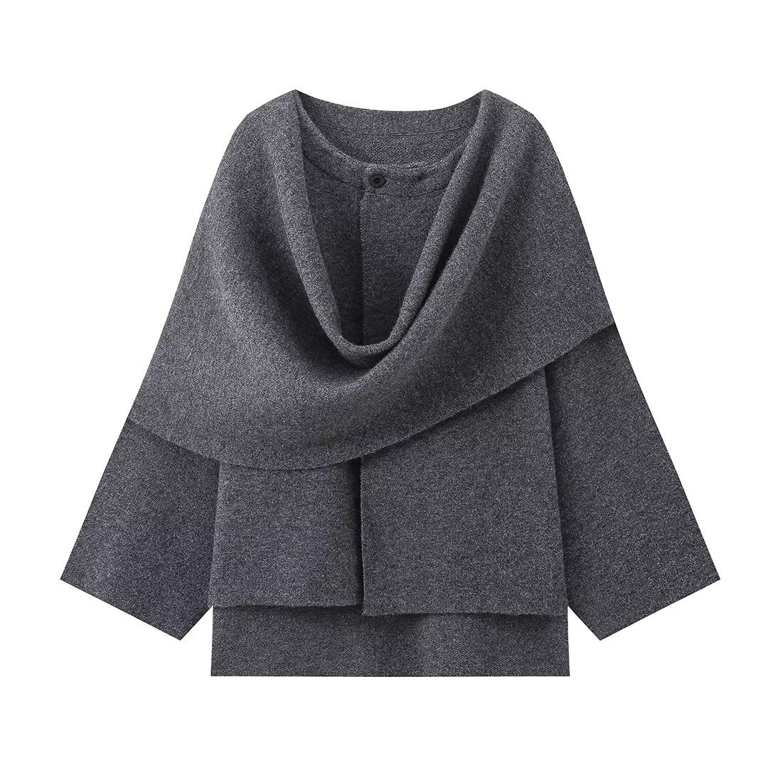 Oversized Shawl-Collar Coat