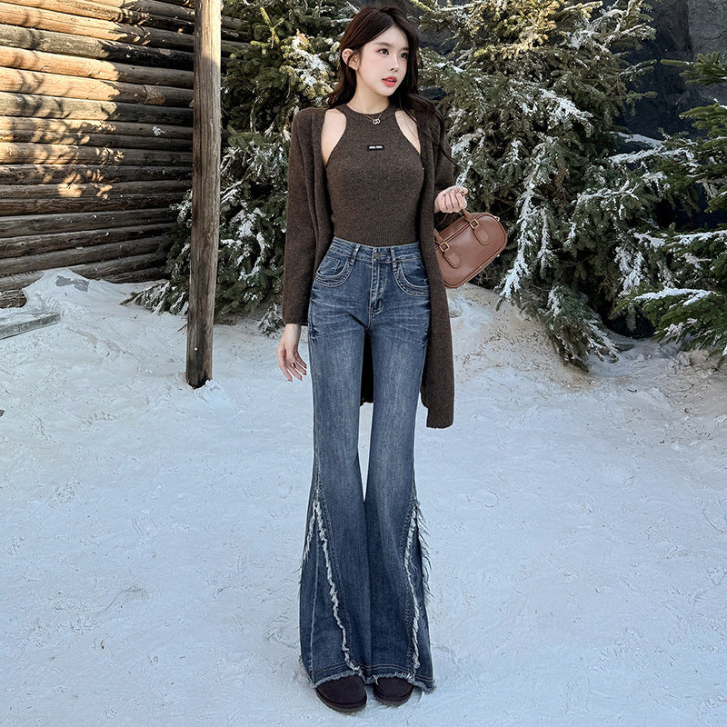 Vintage-Henkiset Bootcut-Farkut