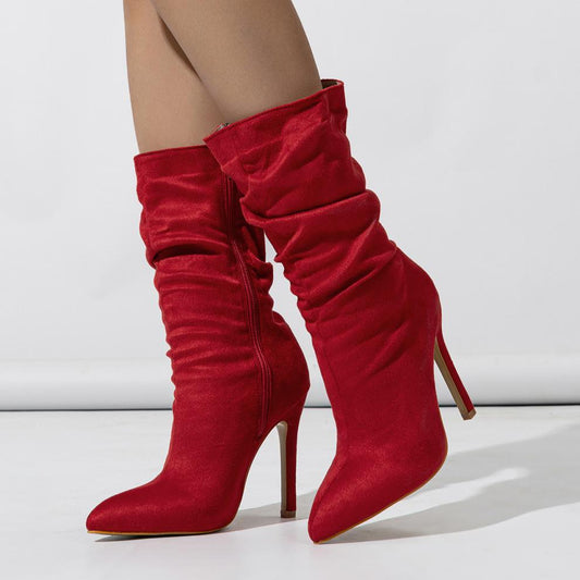 Women's Suede Stiletto Boots
