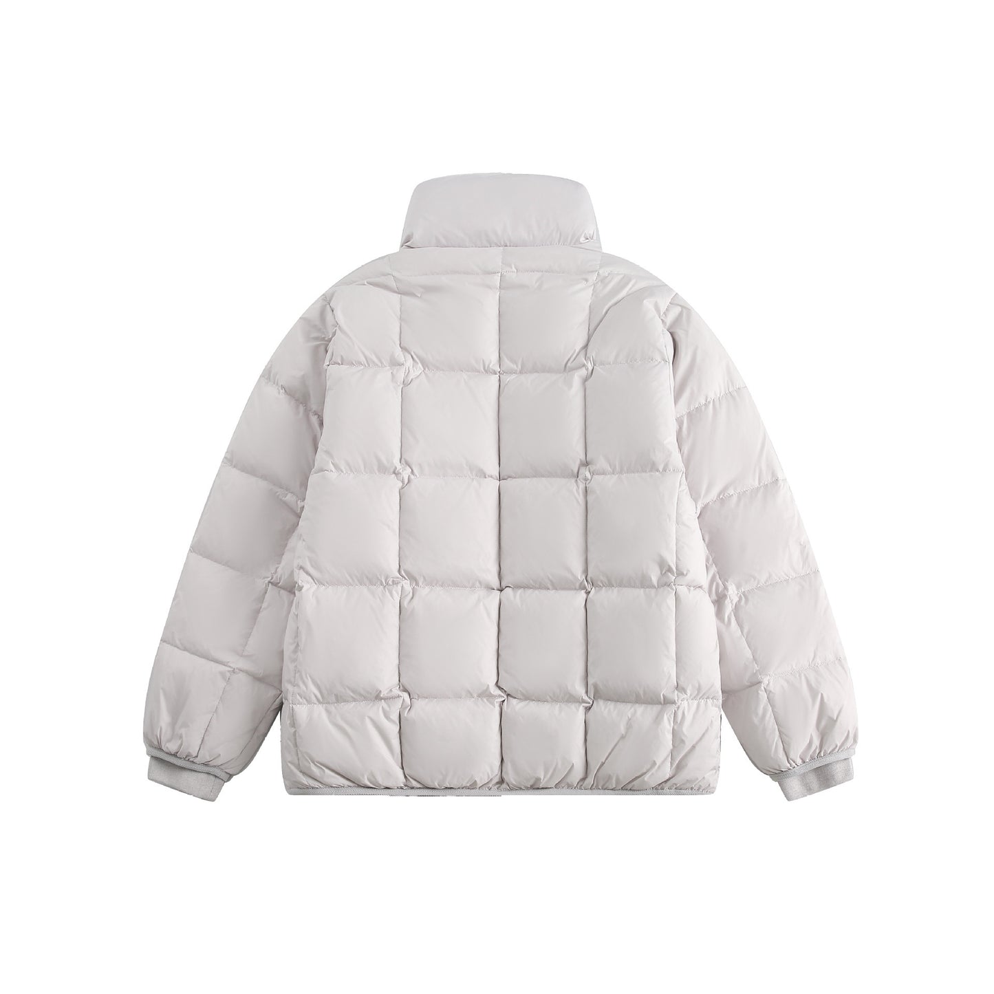 Unisex down jacket back view – AylureEssentials