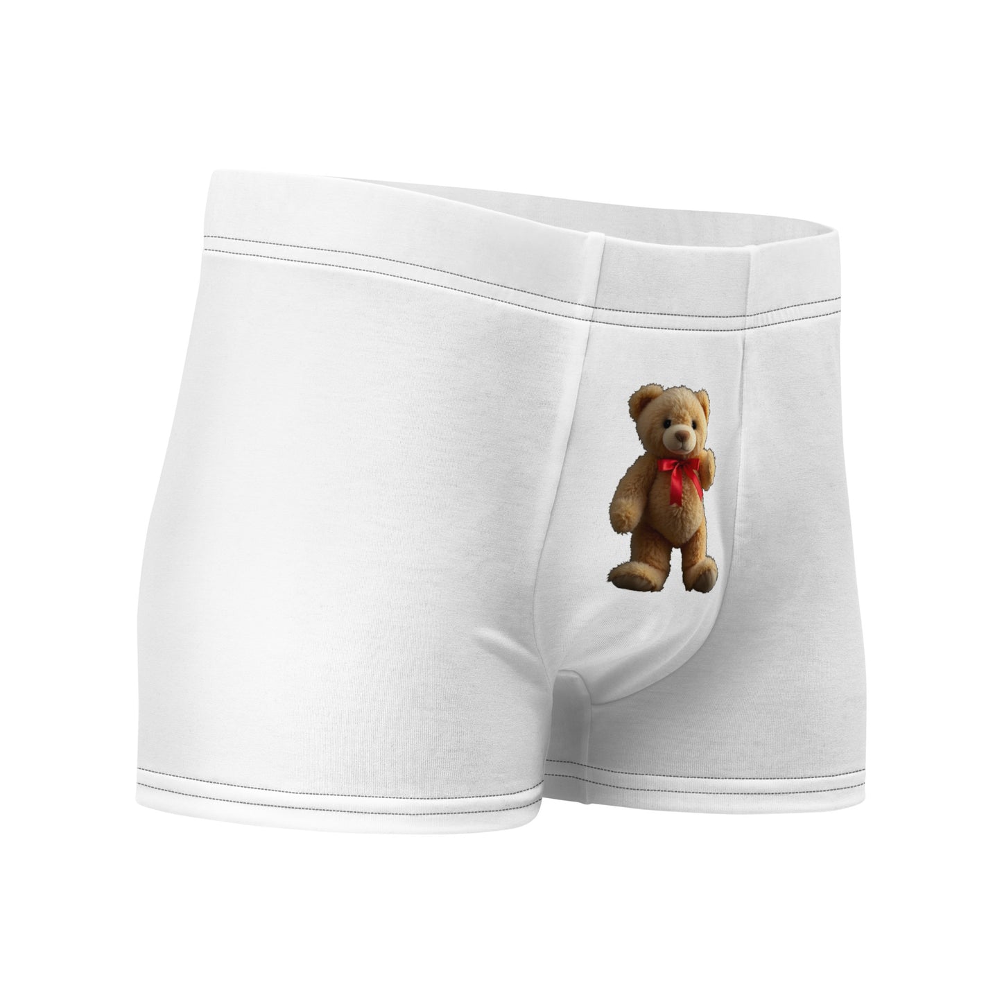 Miehille suunnatut nallekuosiset valkoiset takasaumattomat bokserit, Aylure-mallisto