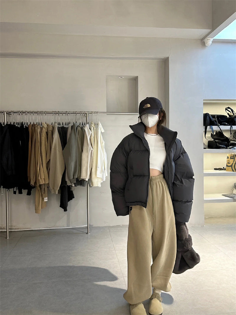 Short winter jacket dark grey – AylureEssentials