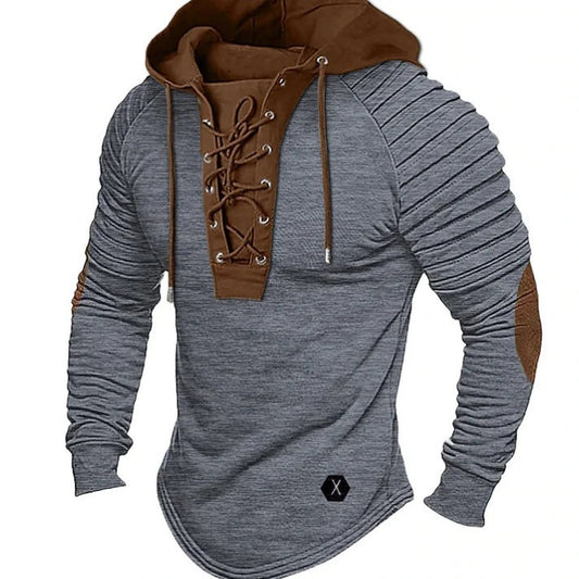 Men’s Lace-Up Hoodie