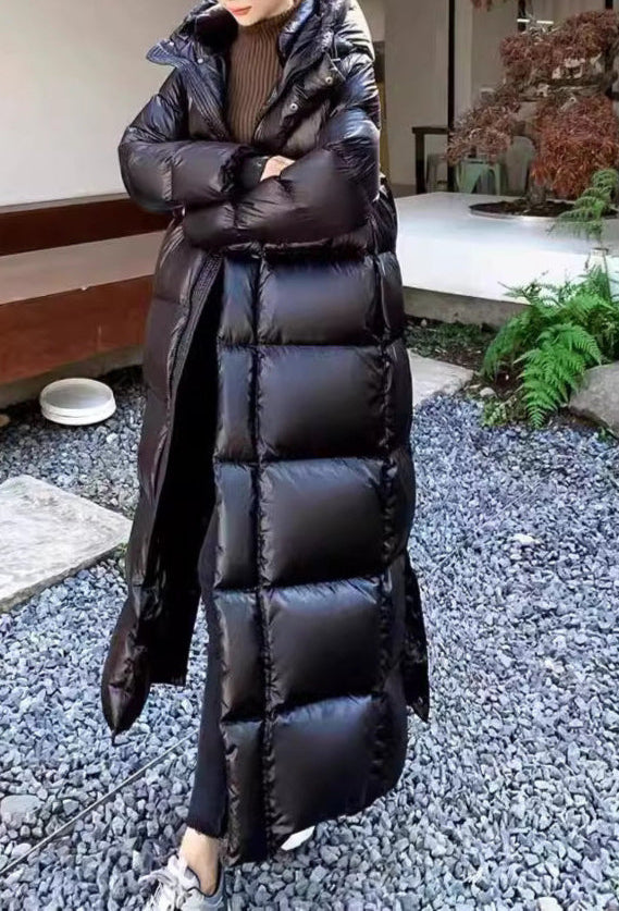 Pitkä untuvatakki musta – AylureEssentials