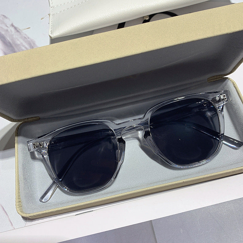 translucent grey dark gray lenses sunglasses