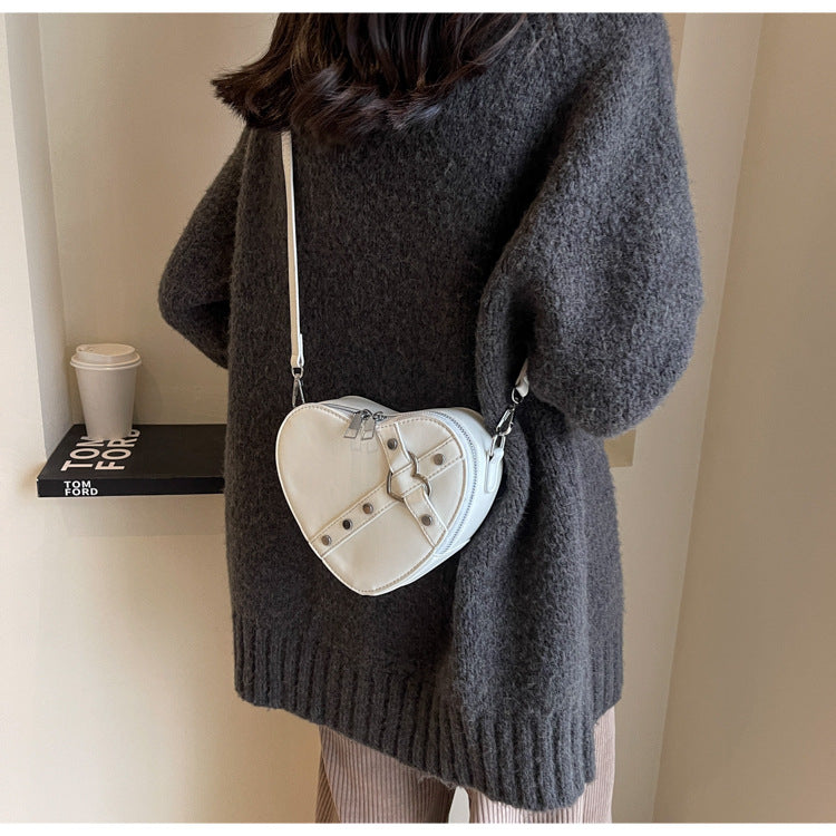 Heart-Shaped Shoulder Bag